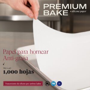 papel para hornear anti grasa Caja con 1000 hojas